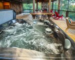 Enjoy the hot tub with no bugs, screened area